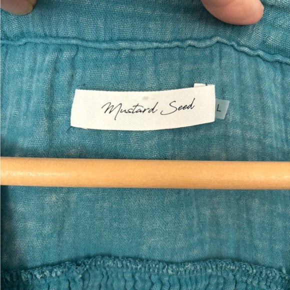 Boho gauze Top by Mustard Seed - Picture 3 of 5